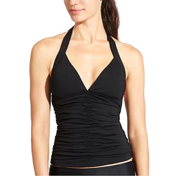 Athleta Other - Athleta Harlow Black Tankini Swim Top UPF 50+